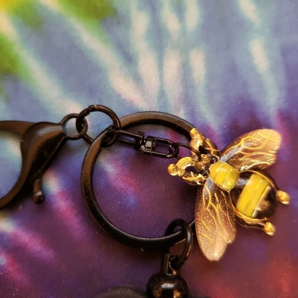 Hand Crafted Bumblebee Be Kind Keychain